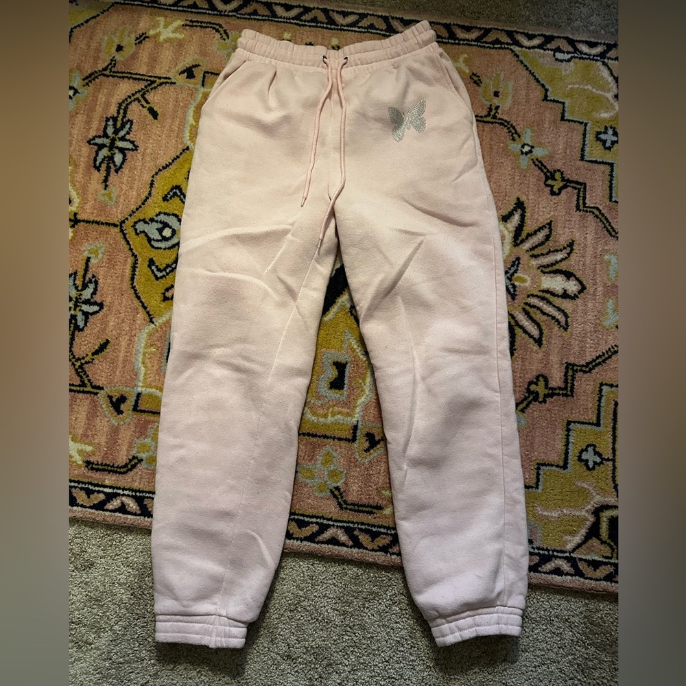 Rue 21 rhinestone butterfly sweats